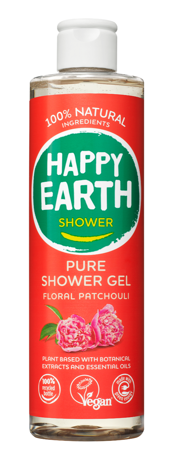 Happy Earth 100% Natural Shower Gel Floral Patchouli