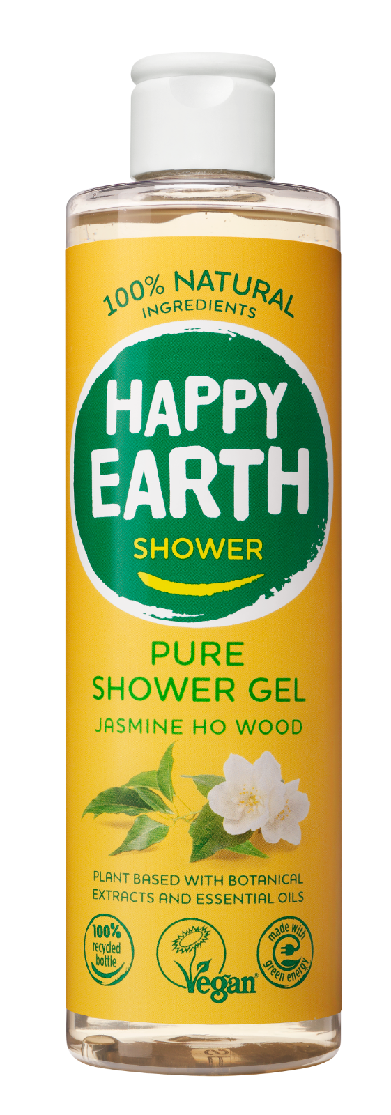 Happy Earth 100% Natural Shower Gel Jasmine Ho Wood
