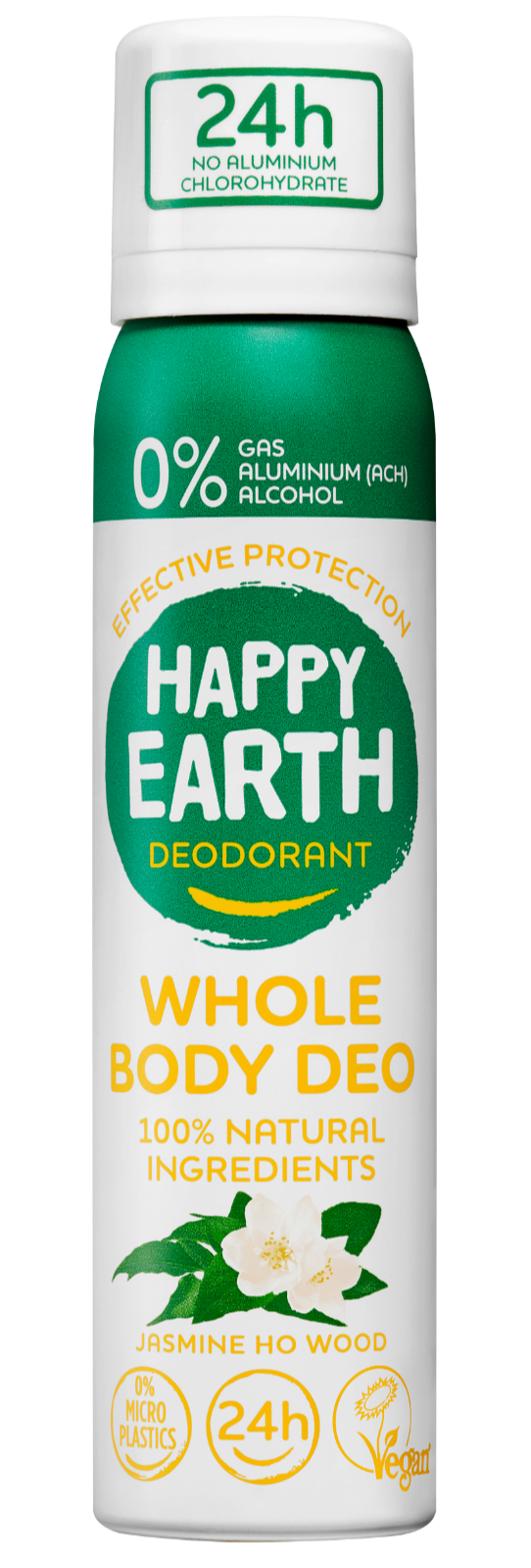Happy Earth Whole Body Deo Spray Jasmine Ho Wood