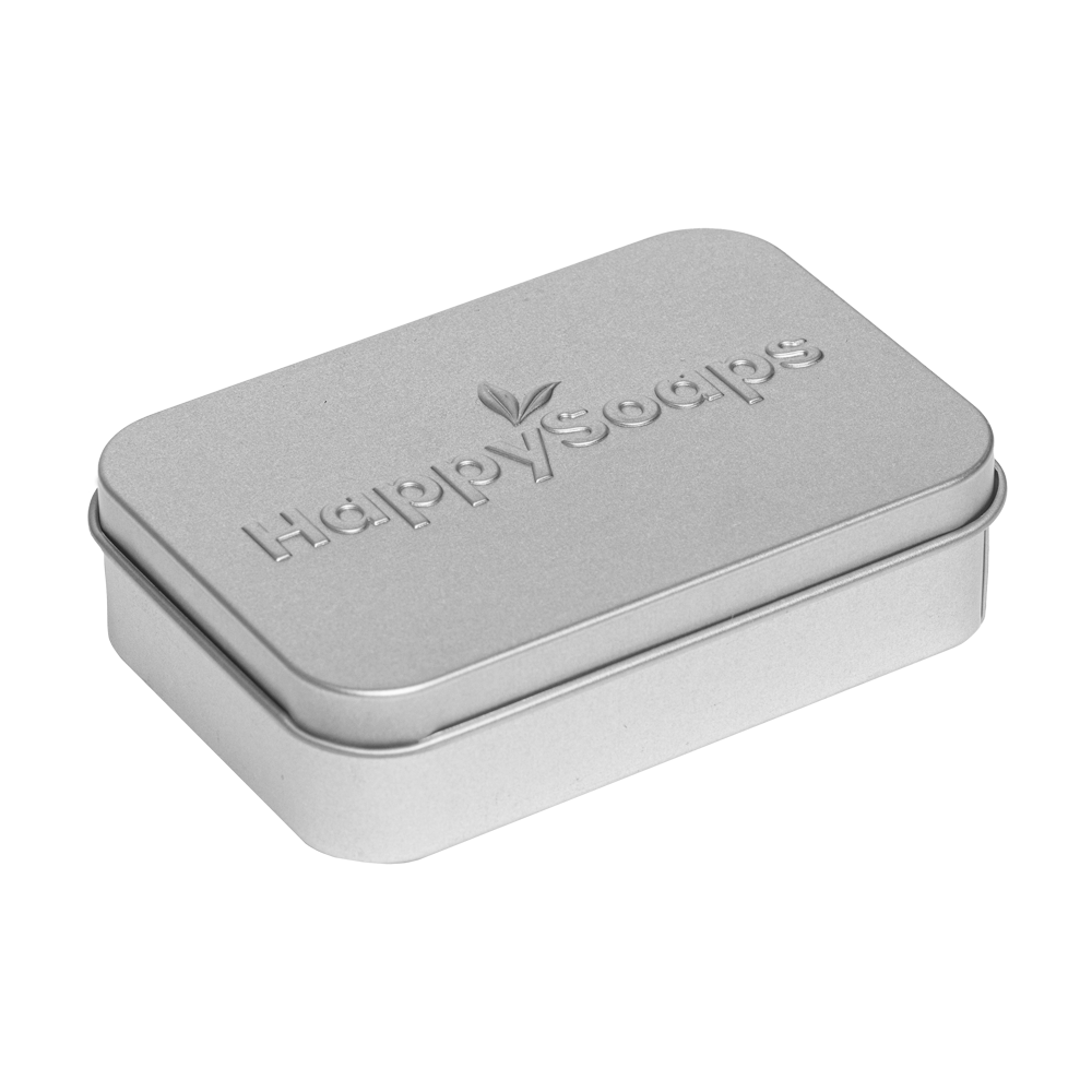 HappySoaps Bewaar- en Reisblikje Rechthoekig