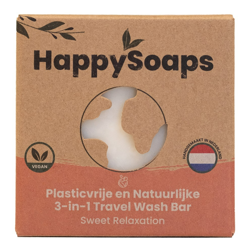 Image of Happysoaps 3-In-1 Travel Wash Bar - Sweet Relaxation 