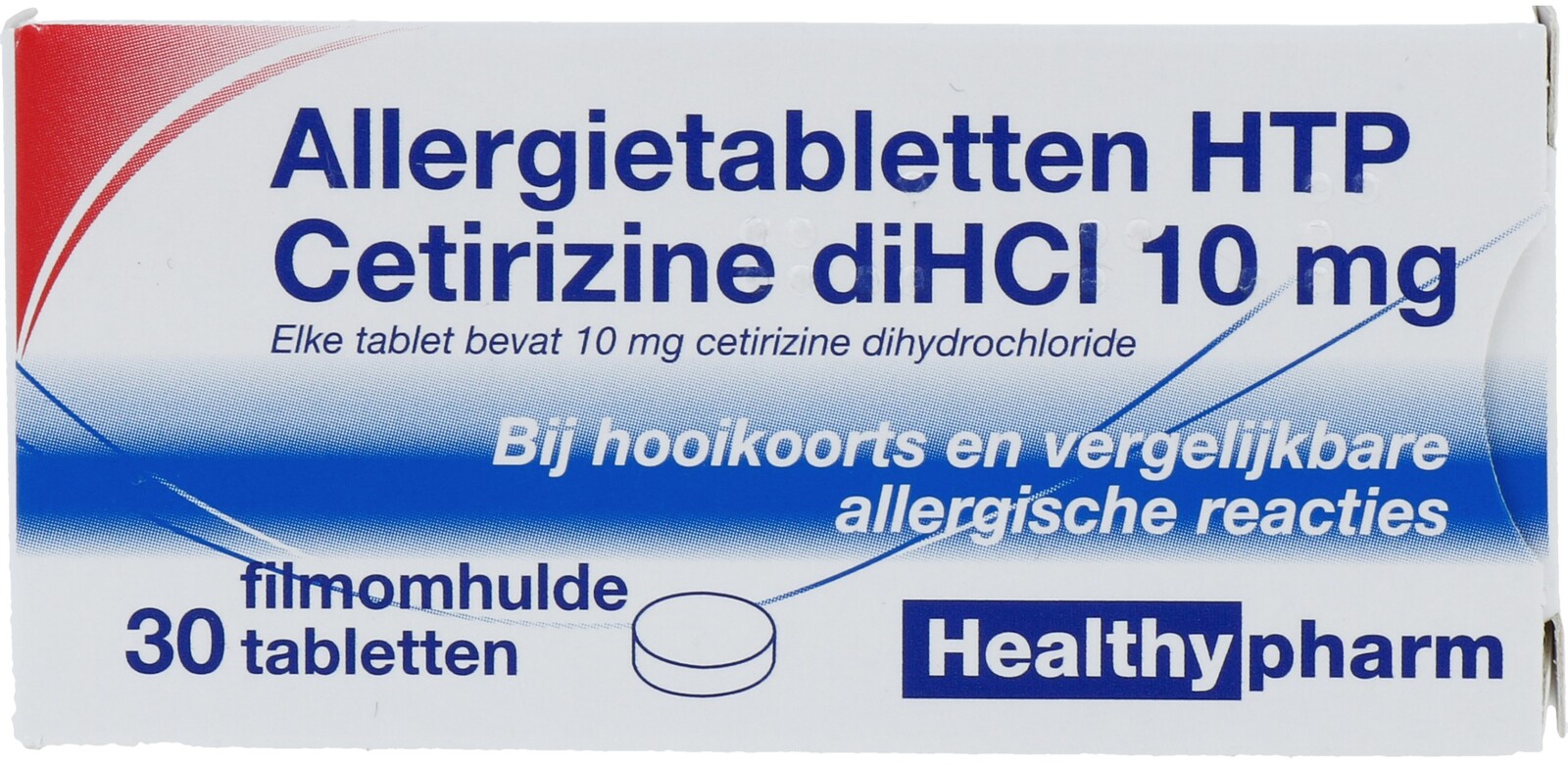 Image of Healthypharm Allergietabletten HTP Cetirizine diHCI 10mg Tabletten 