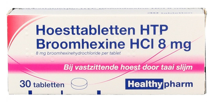 Healthypharm Hoesttablet Broomhexine 8mg