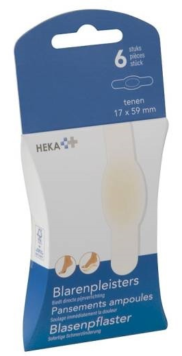 Heka blarenpleisters tenen 17 x 59 mm