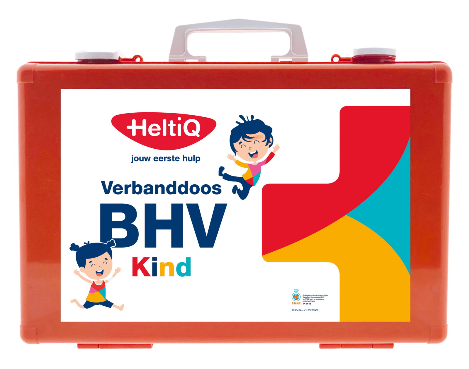 HeltiQ Verbanddoos Modulair BHV Kind - Oranje afbeelding