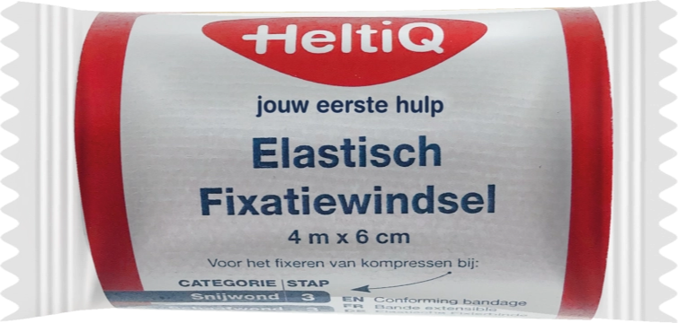 HeltiQ Elastisch Fixatiewindsel 4m x 6cm