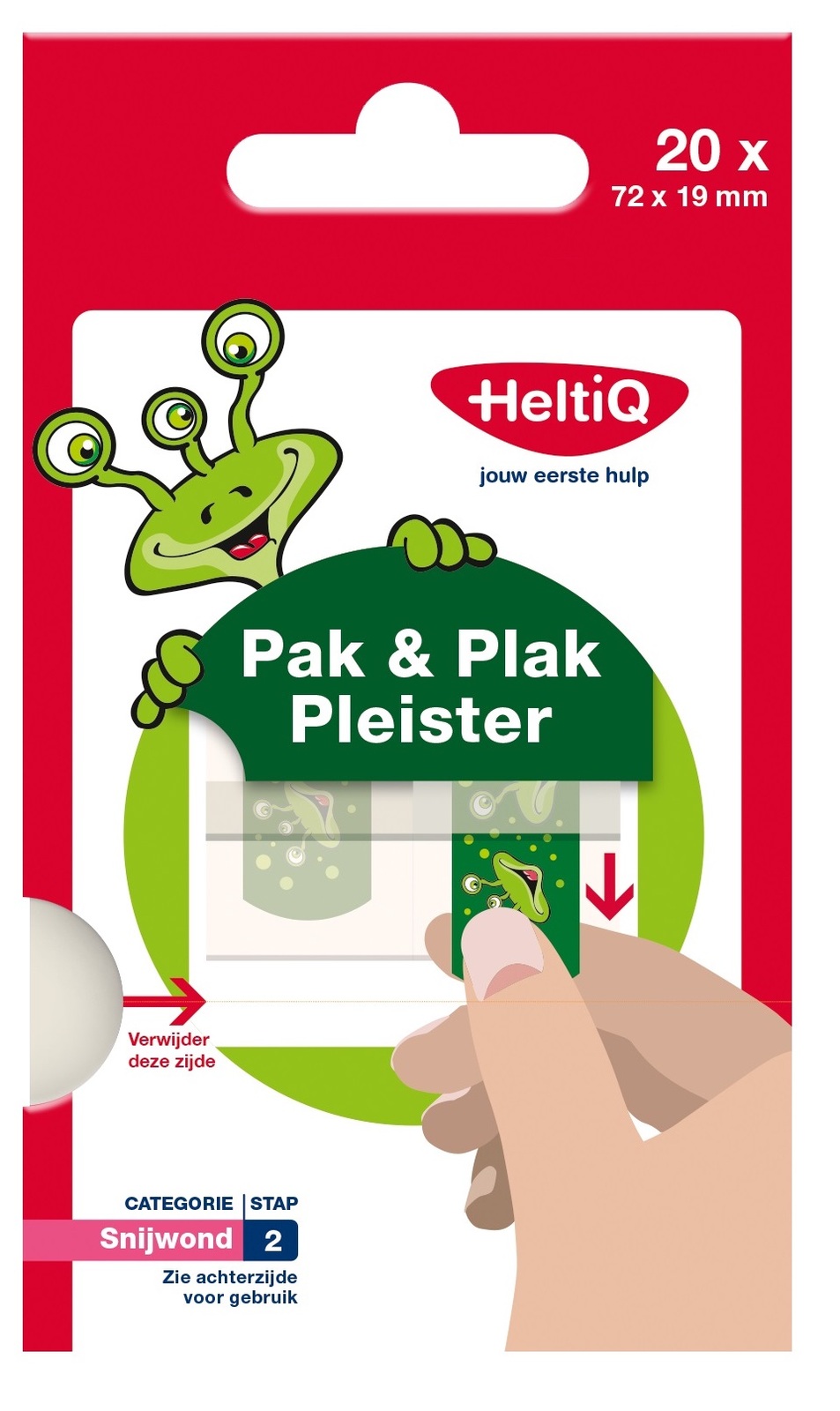 Image of HeltiQ Pak & Plak Pleister Groen