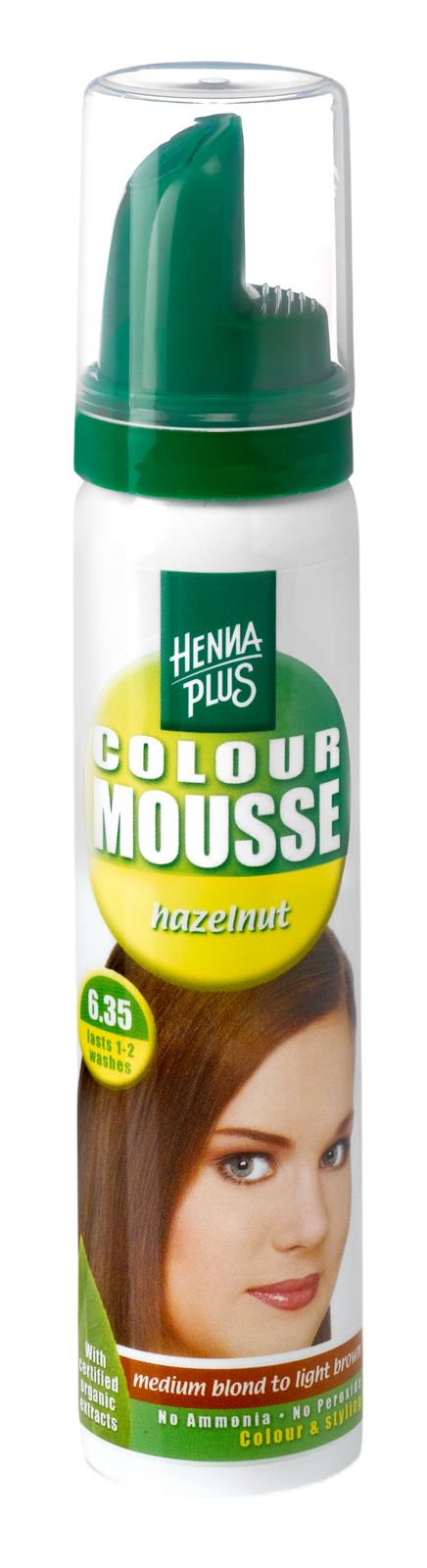 Hennaplus Colour Mousse 6.35 Hazelnoot afbeelding