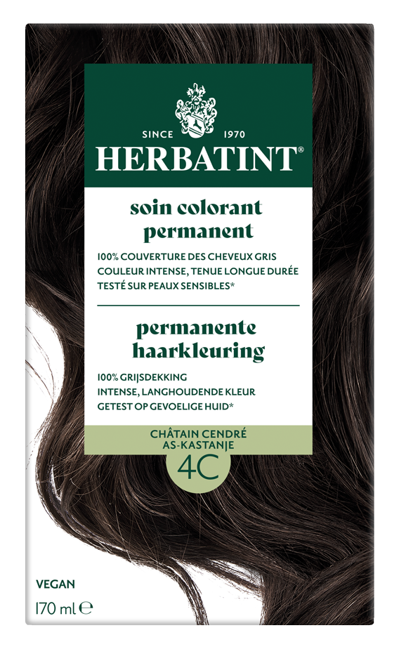 Herbatint Permanente Haarkleuring As-Kastanje 4C afbeelding