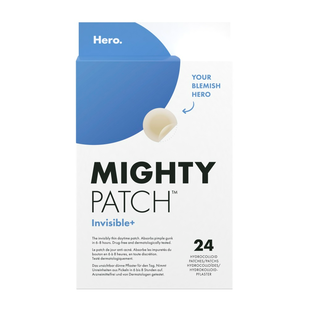 Mighty Patch Invisible+ Spot Patches by Hero Cosmetics, Day & Night Time Acne Treatment, Clear Spot Remover Hydrocolloid Patches, Anti Acne Dots, Spot Treatment Pimple Stickers - 2