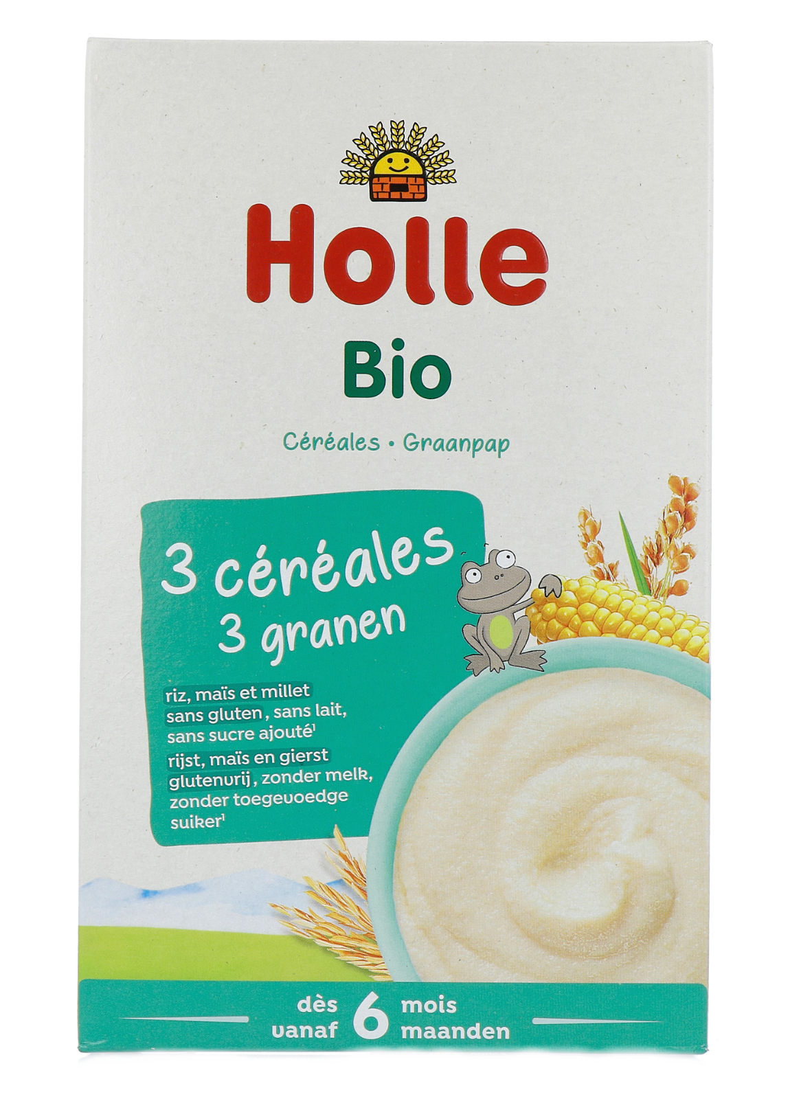 Holle Bio 3 Granen Pap afbeelding