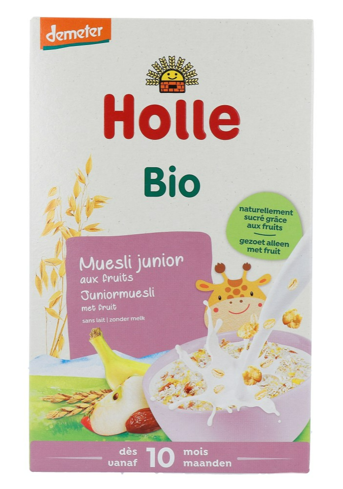 Holle Bio Muesli Junior Met Fruit Zonder Melk 10 Maanden