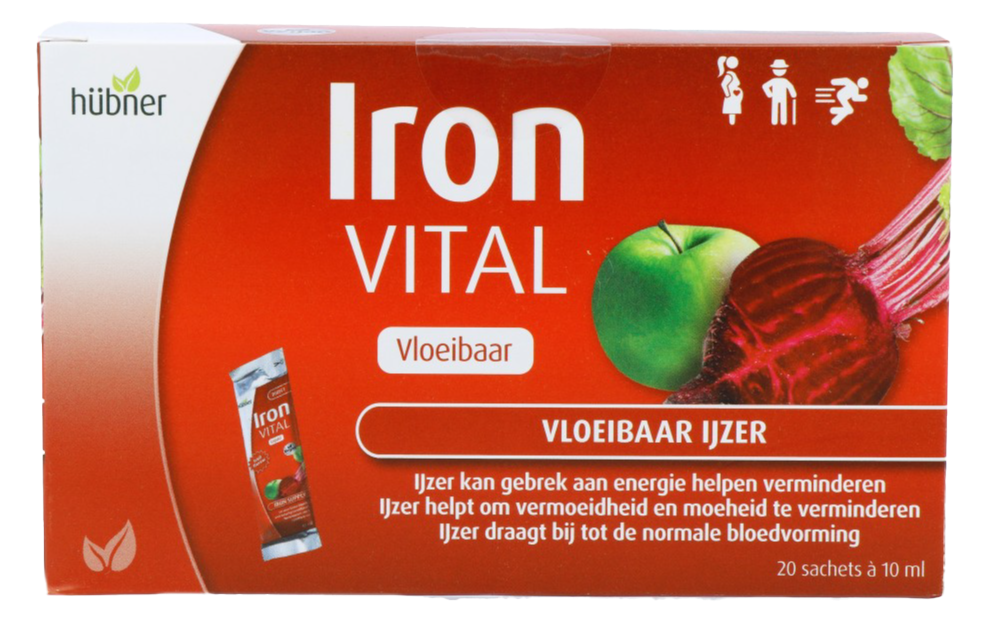 Hubner Iron Vital F Vloeibaar Ijzer Sachet afbeelding