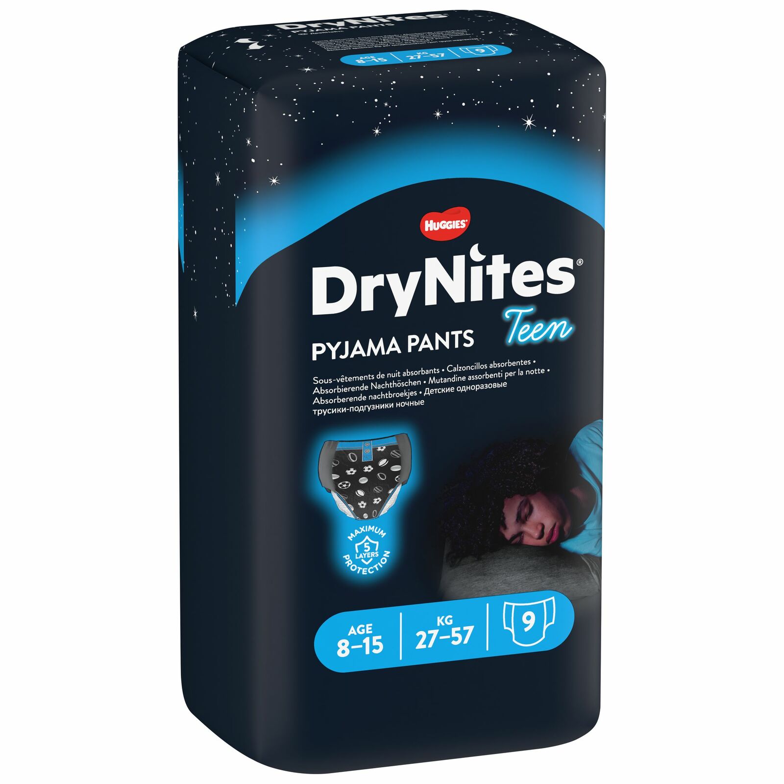 Image of Huggies DryNites Boys Tiener Maat L (27-57kg) 