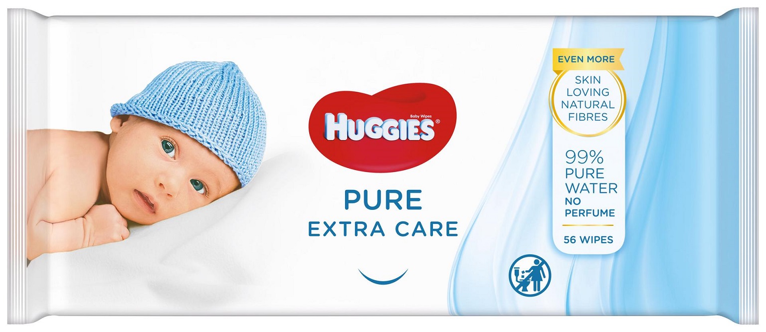 Image of Huggies Pure Extra Care Babydoekjes 