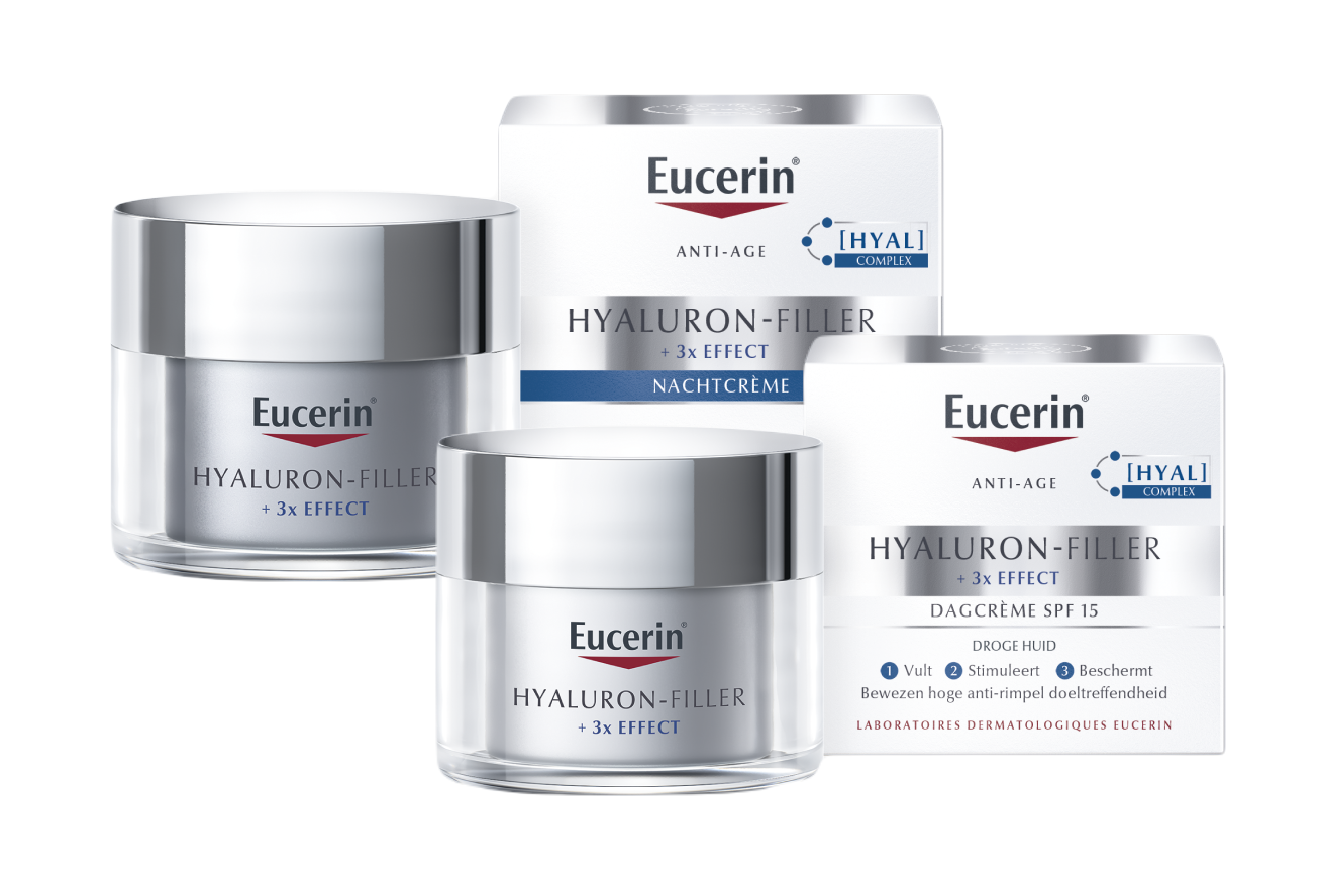 Image of Eucerin Hyaluron-Filler Huidverzorgingsset - Dagcrème SPF15 en Nachtcrème - 