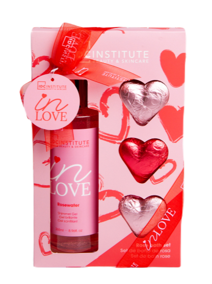 IDC Institute In Love Rose Giftset Shimmergel & Bruishartjes