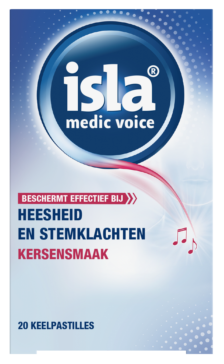 Isla Medic Voice Kersen Keelpastilles