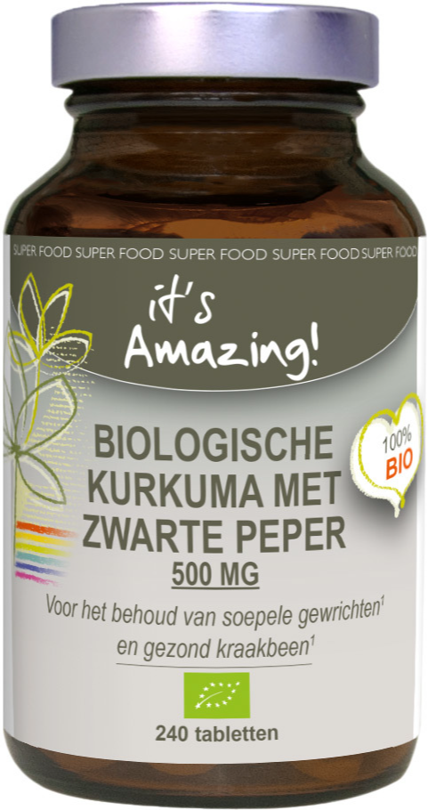 Its Amazing Kurkuma Zwarte Peper Tabletten afbeelding