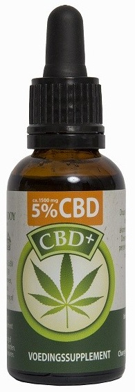 Afbeelding van Jacob Hooy CBD+ Olie 5%