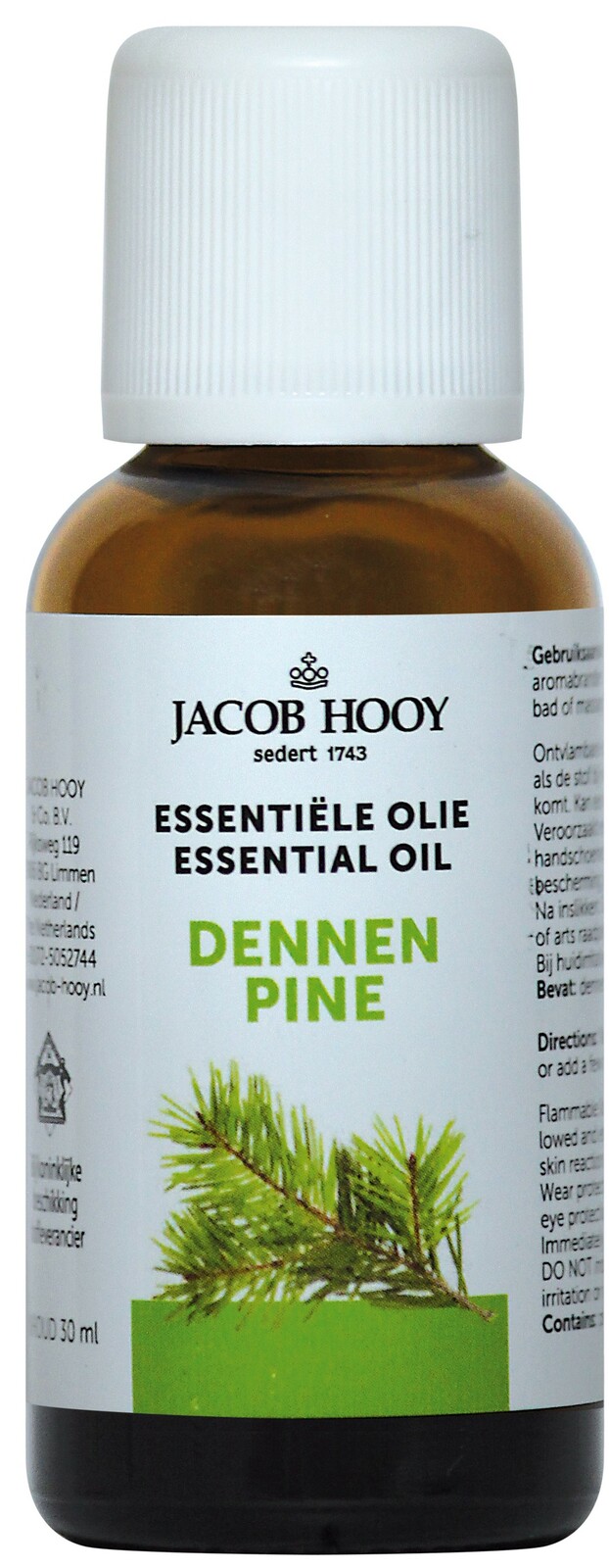 Jacob Hooy Essentiële Olie Dennen 30ml