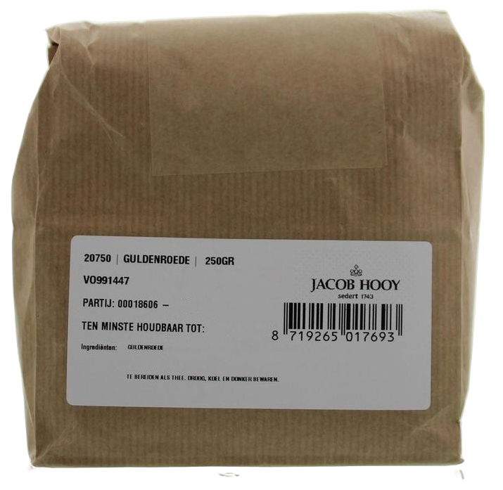 Jacob Hooy Guldenroede Blad Gesneden 250gr afbeelding