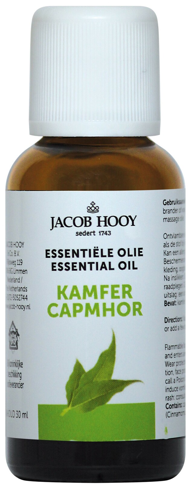 Jacob Hooy Essentiële Olie Kamfer 30ml