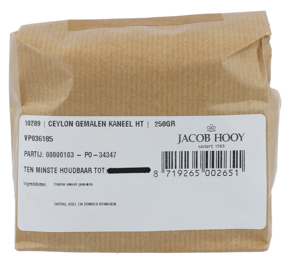 Jacob Hooy Kaneel Ceylon Gemalen afbeelding