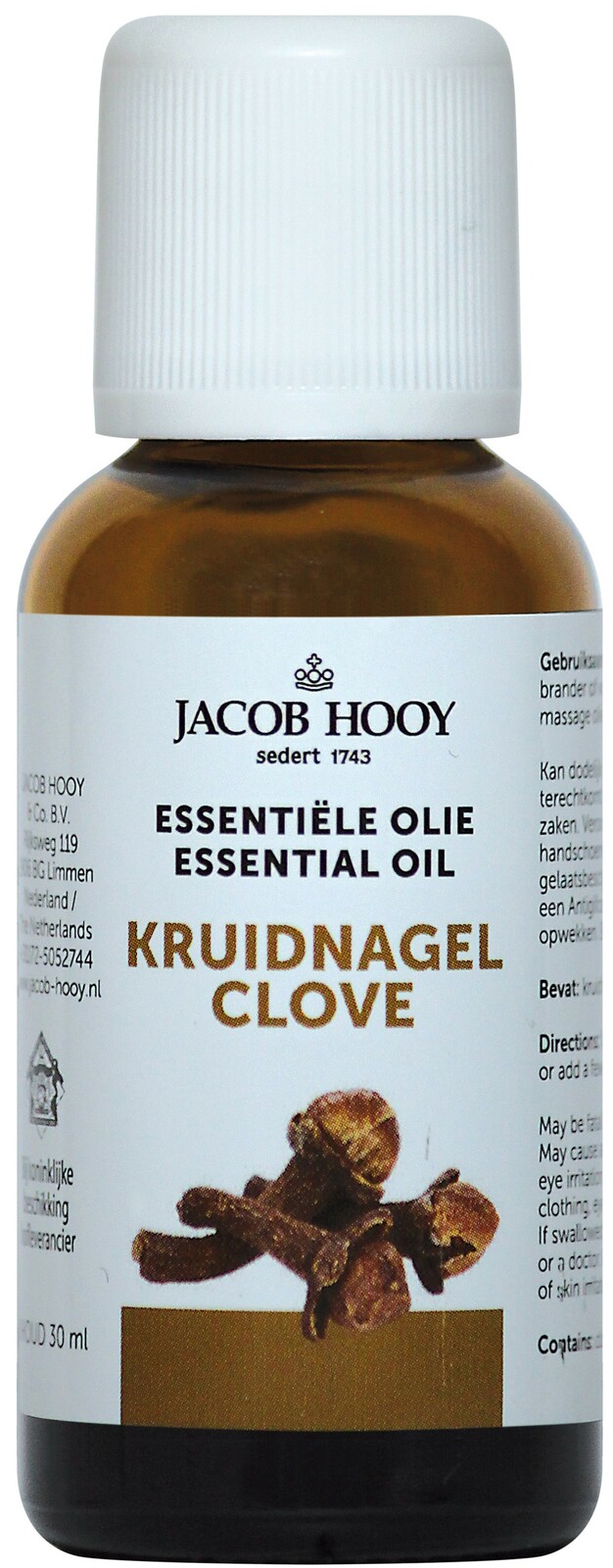 Jacob Hooy Essentiële Olie Kruidnagel 30ml