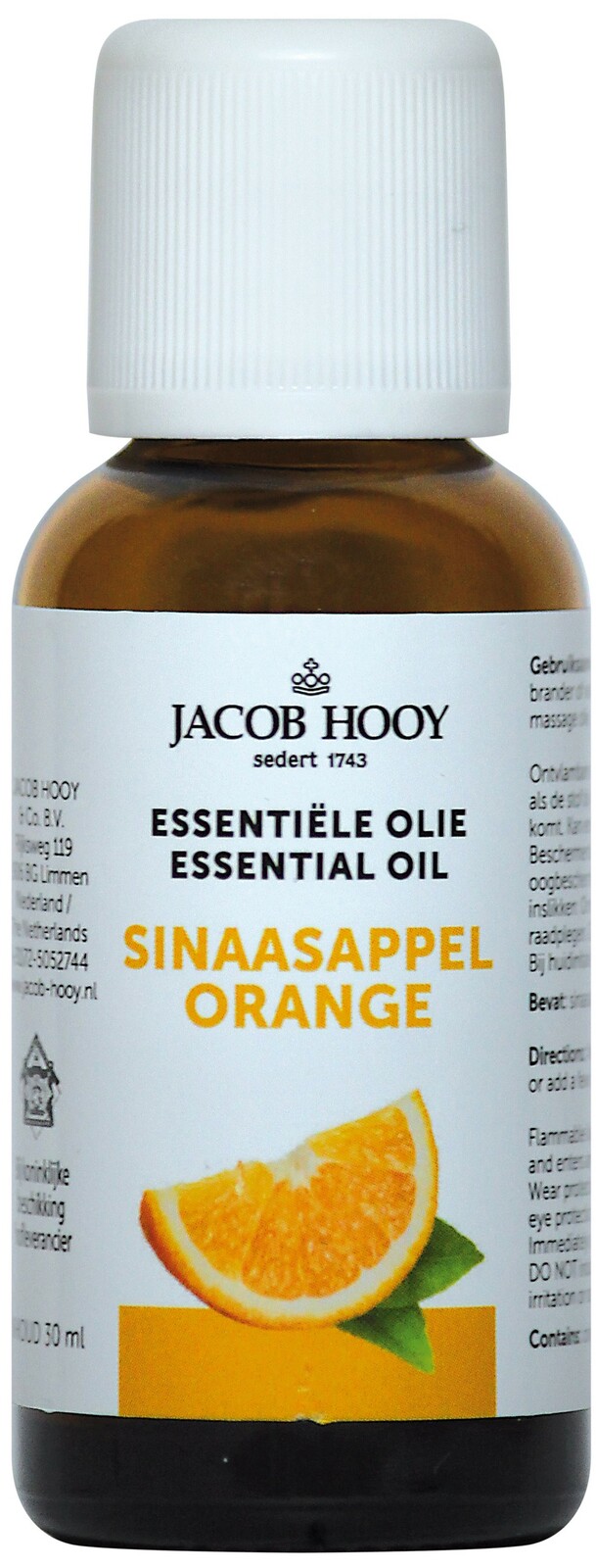 Jacob Hooy Essentiële Olie Sinaasappel 30ml