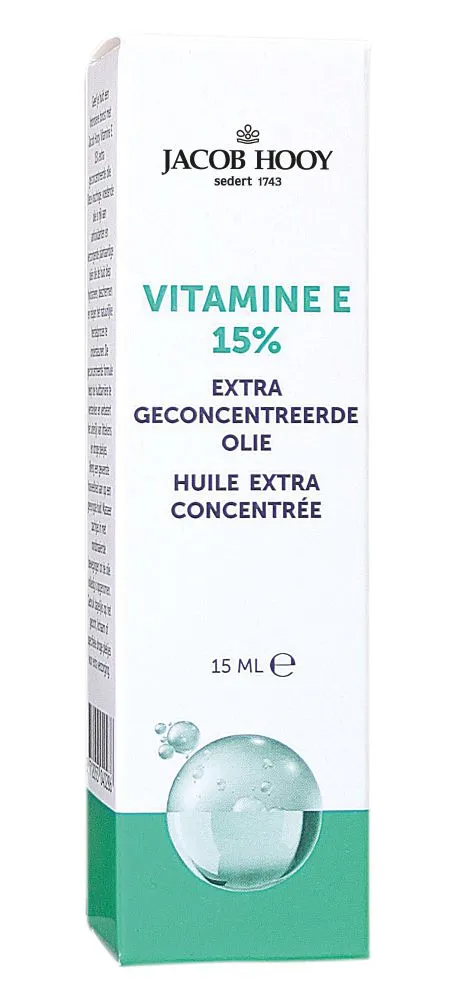 Jacob Hooy Vitamine E 15% Extra Geconcentreerde Olie