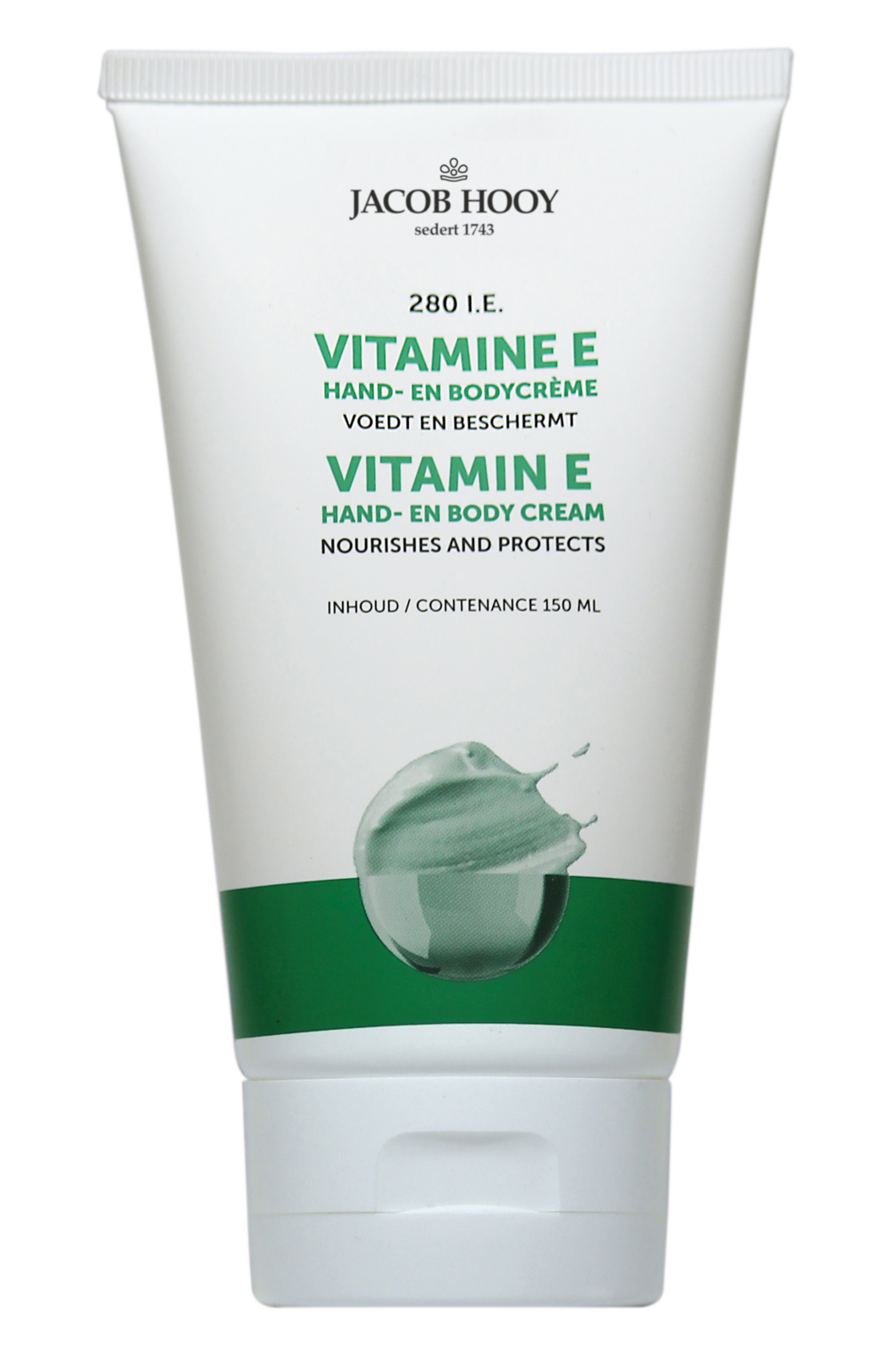 Jacob Hooy Vitamine E Hand & Bodycrème afbeelding
