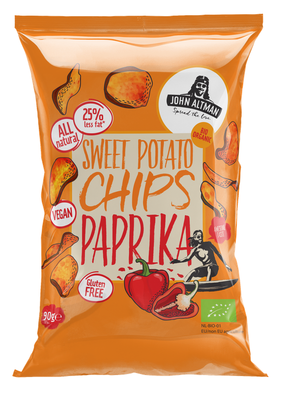 John Altman Sweet Potato Chips Paprika Bio afbeelding