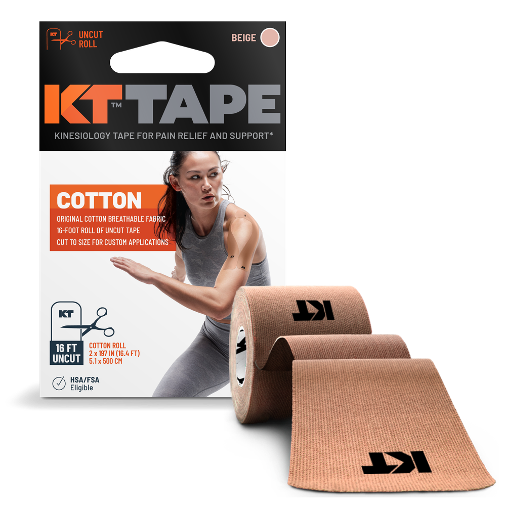 KT Tape Elastic Sports Tape Roll Beige afbeelding