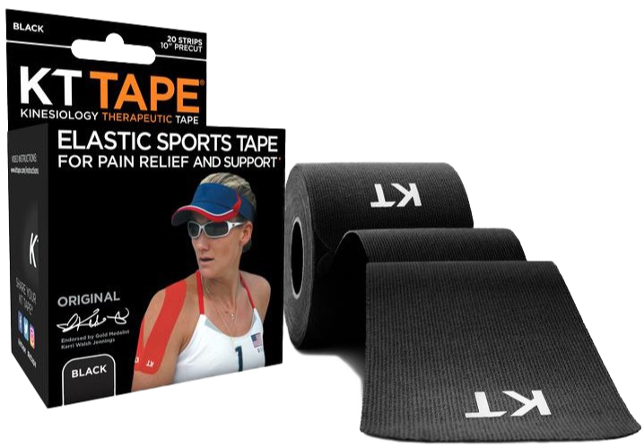 KT Tape Elastic Sports Tape Strips Zwart