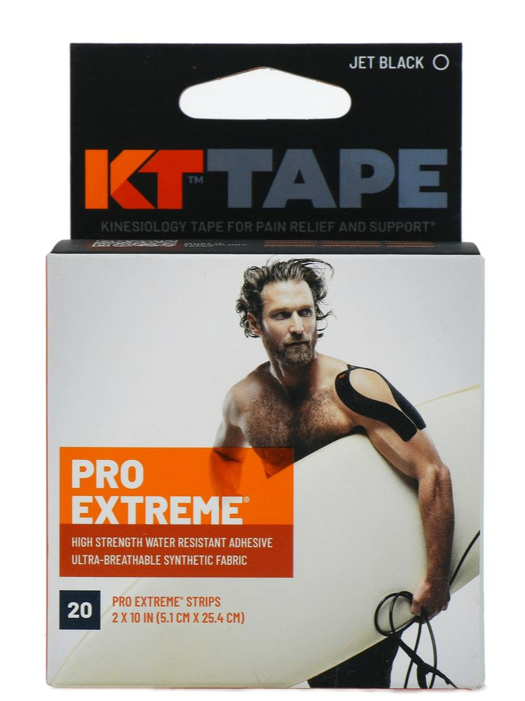 KT Tape Pro Extreme Extra Strong Strips Zwart afbeelding