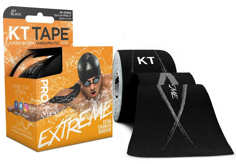 KT Tape Pro Extreme Extra Strong Strips Zwart