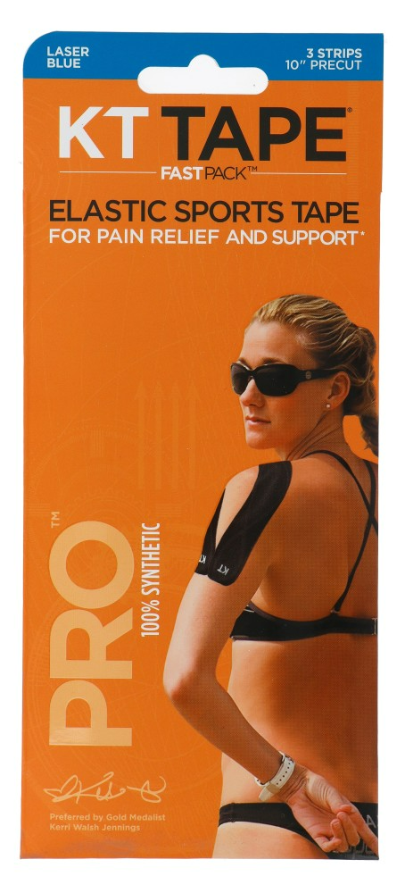 KT Tape Pro Fastpack Elastic Sports Tape Blauw
