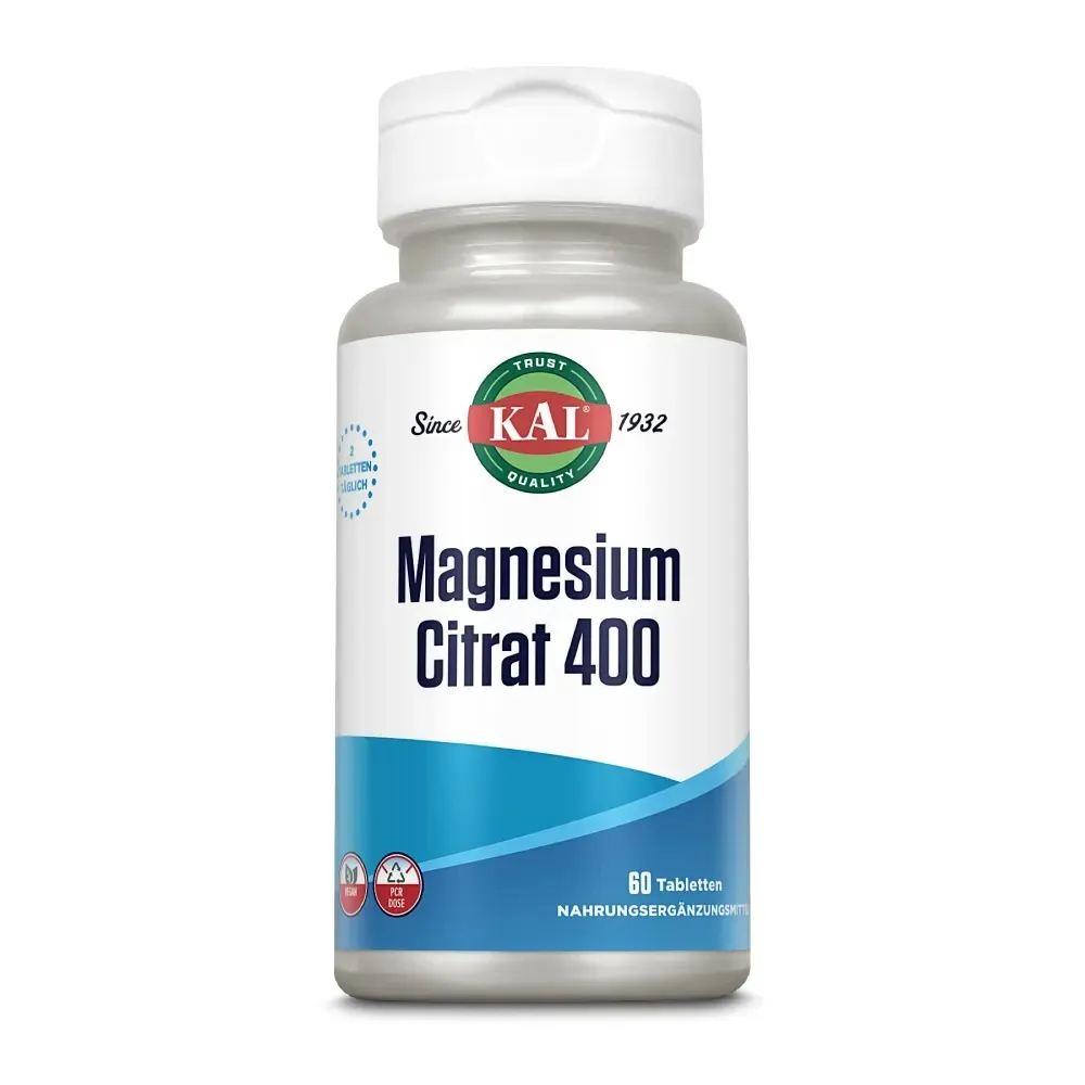 Kal Magnesium Citrat 400 Tabletten afbeelding