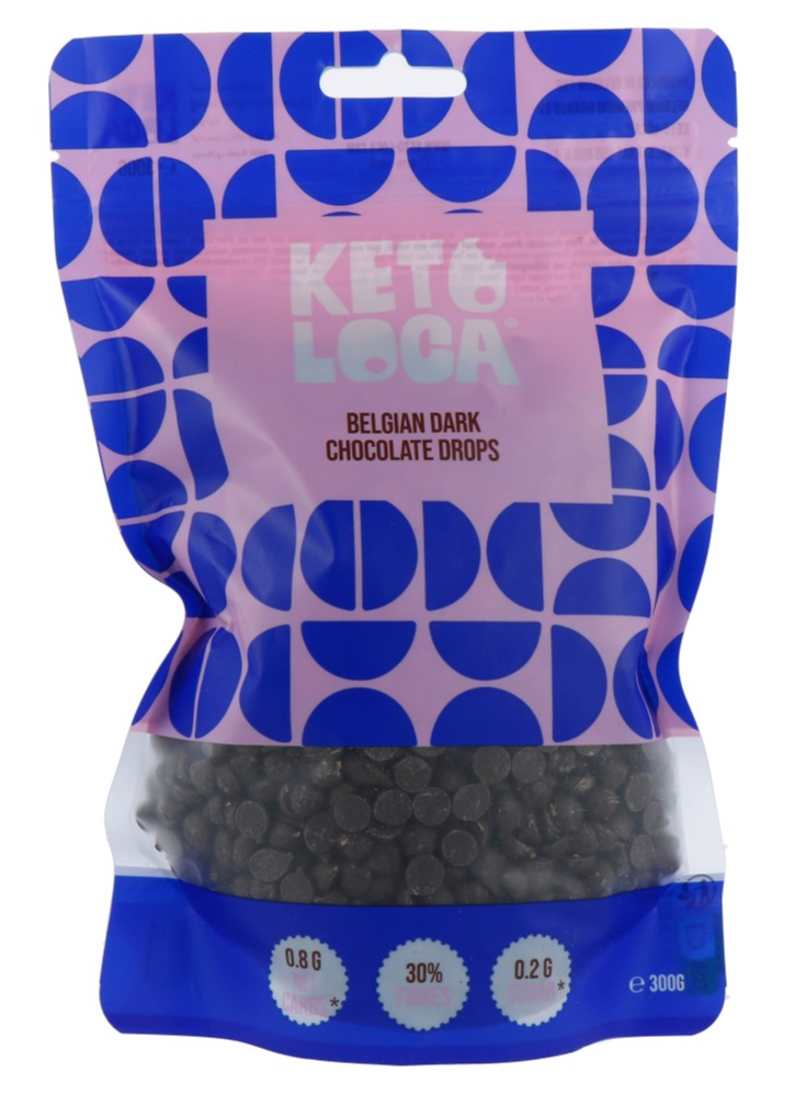 Keto Hero Belgian Dark Chocolate Drops afbeelding