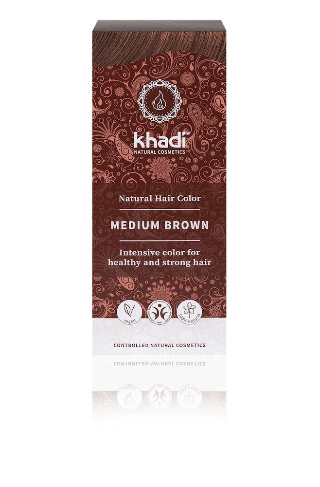 Khadi Haarverf Medium Brown afbeelding