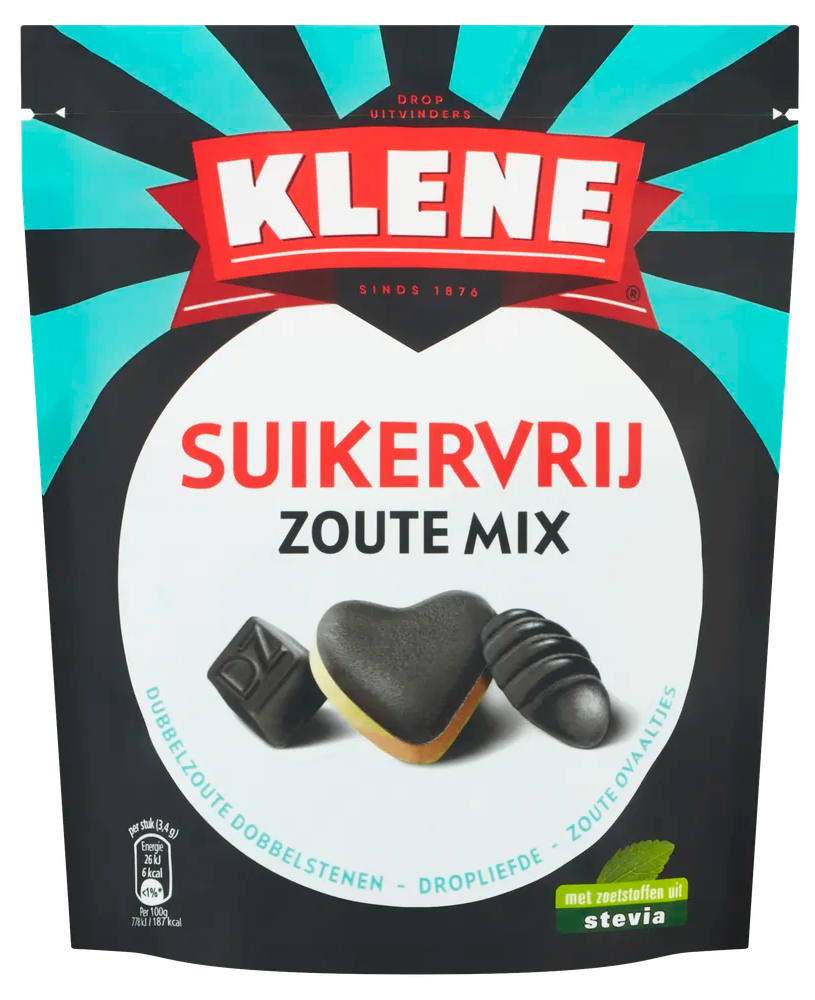 Klene Suikervrij Zoute Mix Drop