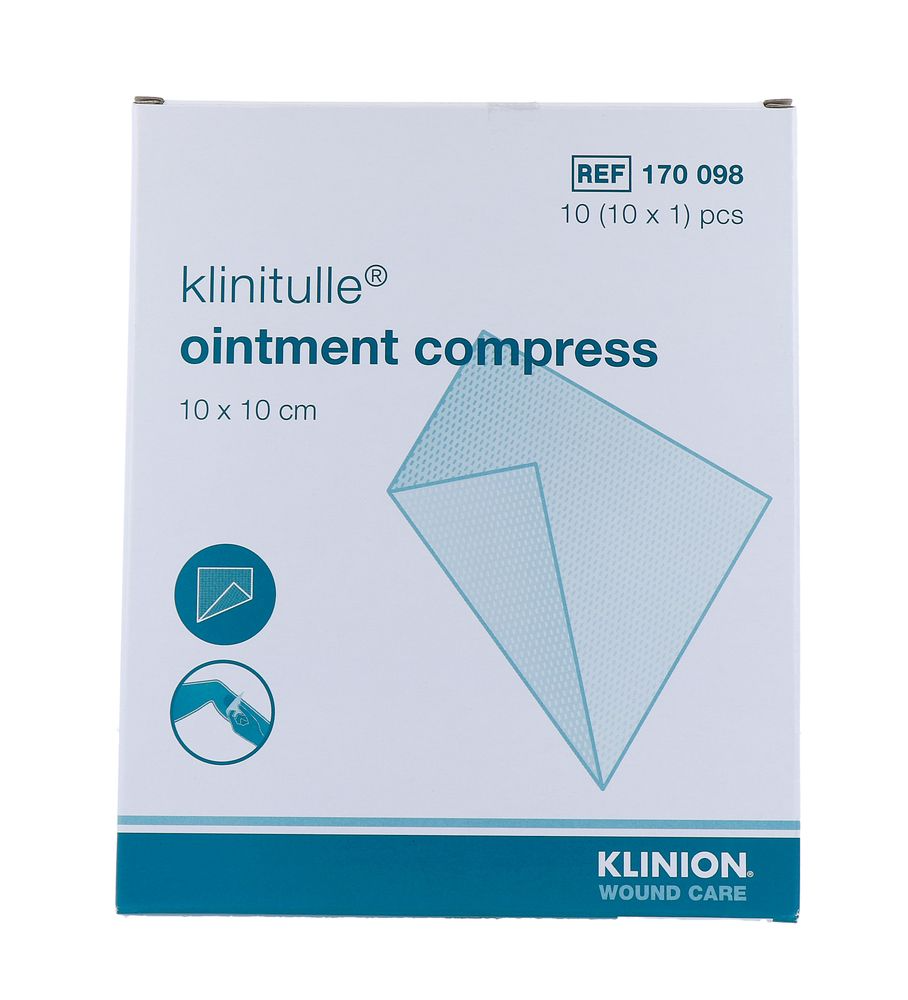 Klinion Klinutelle Zalfkompres 10x10cm afbeelding