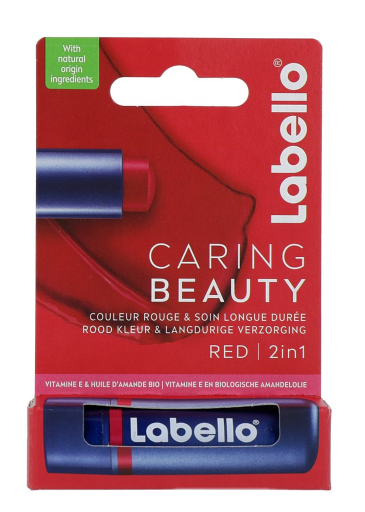 Image of Labello Caring Beauty Red Lippenbalsem 