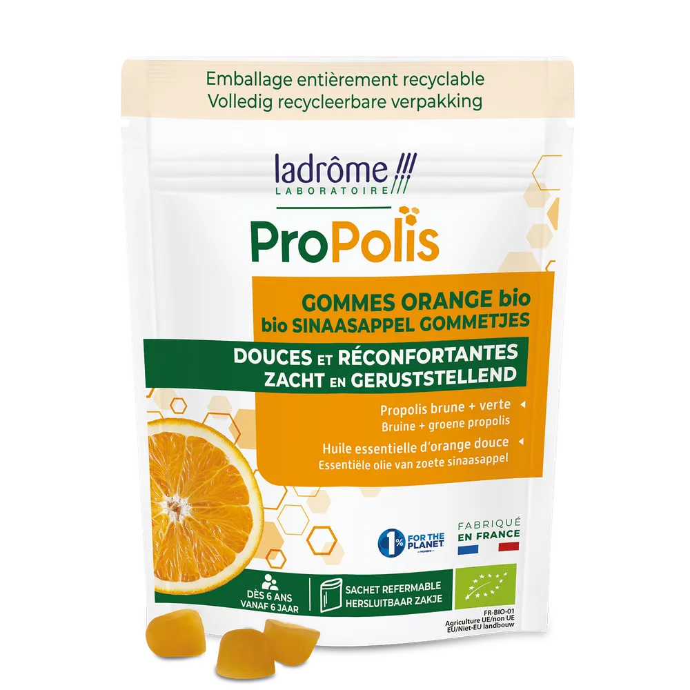 Ladrôme Propolis Sinaasappel Gommetjes Bio
