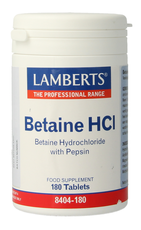 Lamberts Betaïne HCl met Pepsine Tabletten
