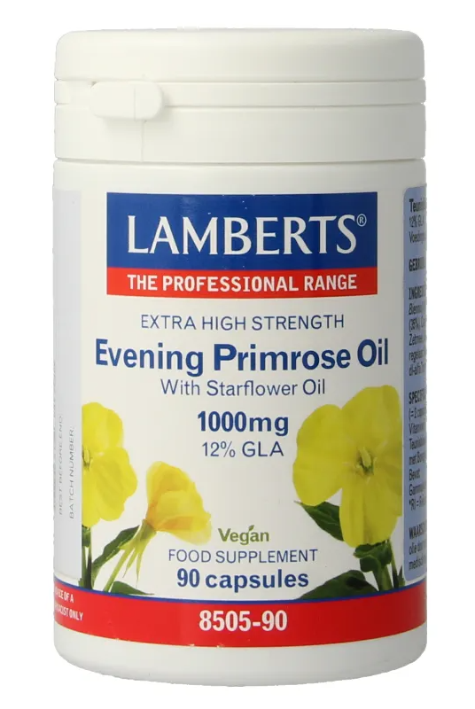 Lamberts Teunisbloem Met Borageolie 1000mg Capsules