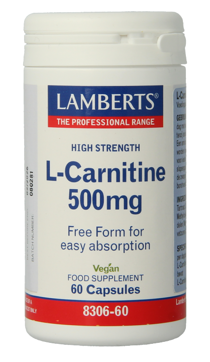 Lamberts L-Carnitine 500mg Vegacapsules
