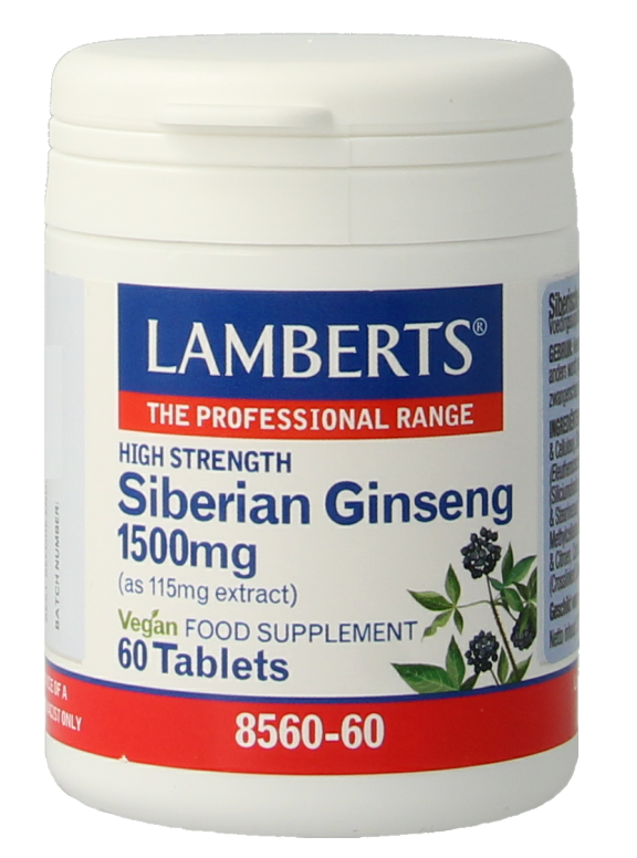 Lamberts Siberische Ginseng 1500mg Tabletten afbeelding