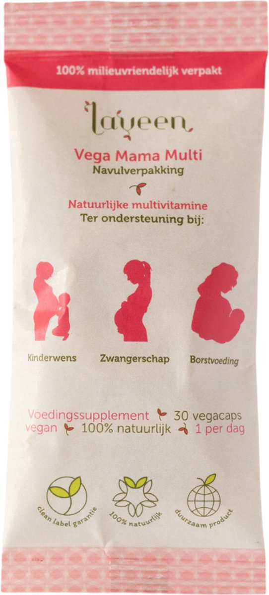 Vega Mama Multi - Navulverpakking/ Refill - Multivitamine met actieve foliumzuur